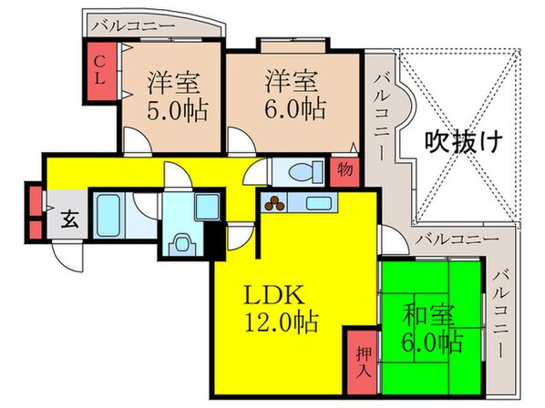 ミュ－ズパ－クの物件間取画像